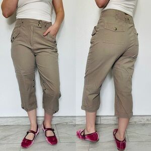 🦞3/$30🦞 Kaktus | Beige Brown Cargo Capri Khaki Pants